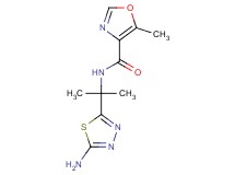N-[1-(5-amino-1,3,4-thiadiazol-2-yl)-1-methylethyl]-5-methyl-1,3-oxazole-4-carboxamide