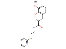 8-methoxy-N-[2-(2-pyridinylthio)ethyl]-3-chromanecarboxamide