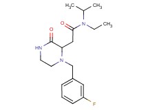 N-ethyl-2-[1-(3-fluorobenzyl)-3-oxo-2-piperazinyl]-N-isopropylacetamide