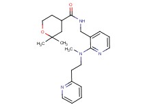 2,2-dimethyl-N-[(2-{methyl[2-(2-pyridinyl)ethyl]amino}-3-pyridinyl)methyl]tetrahydro-2H-pyran-4-carboxamide