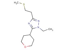 1-ethyl-3-[2-(methylthio)ethyl]-5-(tetrahydro-2H-pyran-4-yl)-1H-1,2,4-triazole