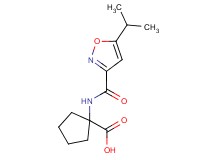 1-{[(5-isopropyl-3-isoxazolyl)carbonyl]amino}cyclopentanecarboxylic acid