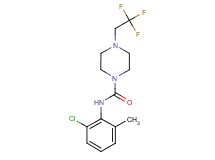 N-(2-chloro-6-methylphenyl)-4-(2,2,2-trifluoroethyl)piperazine-1-carboxamide