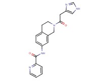 N-{2-[2-(1H-imidazol-4-yl)acetyl]-1,2,3,4-tetrahydroisoquinolin-7-yl}pyridine-2-carboxamide