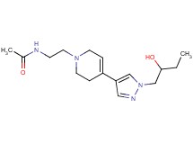 N-{2-[4-[1-(2-hydroxybutyl)-1H-pyrazol-4-yl]-3,6-dihydropyridin-1(2H)-yl]ethyl}acetamide