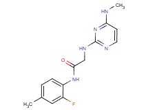 N-(2-fluoro-4-methylphenyl)-2-{[4-(methylamino)pyrimidin-2-yl]amino}acetamide