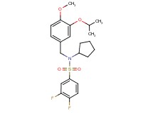 N-cyclopentyl-3,4-difluoro-N-(3-isopropoxy-4-methoxybenzyl)benzenesulfonamide