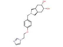 (3aR*,5R*,6S*,7aS*)-2-{4-[2-(1H-imidazol-1-yl)ethoxy]benzyl}octahydro-1H-isoindole-5,6-diol