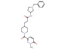 N-(1-benzyl-3-pyrrolidinyl)-3-{1-[(1-methyl-6-oxo-1,6-dihydro-3-pyridazinyl)carbonyl]-4-piperidinyl}propanamide