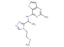 N-{1-[4-(2-methoxyethyl)-4H-1,2,4-triazol-3-yl]ethyl}-2-methylthieno[3,2-d]pyrimidin-4-amine