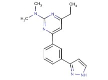 4-ethyl-N,N-dimethyl-6-[3-(1H-pyrazol-3-yl)phenyl]-2-pyrimidinamine trifluoroacetate