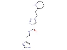 N-[2-(1H-imidazol-4-yl)ethyl]-1-(2-piperidin-2-ylethyl)-1H-1,2,3-triazole-4-carboxamide
