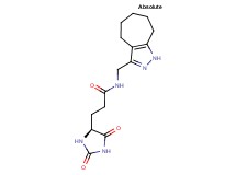 3-[(4S)-2,5-dioxoimidazolidin-4-yl]-N-(1,4,5,6,7,8-hexahydrocyclohepta[c]pyrazol-3-ylmethyl)propanamide