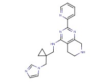 N-{[1-(1H-imidazol-1-ylmethyl)cyclopropyl]methyl}-2-pyridin-2-yl-5,6,7,8-tetrahydropyrido[3,4-d]pyrimidin-4-amine