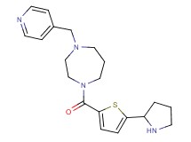1-(4-pyridinylmethyl)-4-{[5-(2-pyrrolidinyl)-2-thienyl]carbonyl}-1,4-diazepane bis(trifluoroacetate)