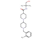 N-(2-hydroxy-1,1-dimethylethyl)-1'-(2-methylbenzyl)-1,4'-bipiperidine-4-carboxamide