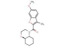 (4aR*,8aR*)-4-[(6-methoxy-3-methyl-1-benzofuran-2-yl)carbonyl]octahydro-2H-1,4-benzoxazine