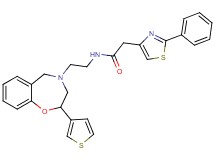 2-(2-phenyl-1,3-thiazol-4-yl)-N-{2-[2-(3-thienyl)-2,3-dihydro-1,4-benzoxazepin-4(5H)-yl]ethyl}acetamide
