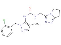 N-[1-(2-chlorobenzyl)-4-methyl-1H-pyrazol-5-yl]-N'-(6,7-dihydro-5H-pyrrolo[2,1-c][1,2,4]triazol-3-ylmethyl)urea