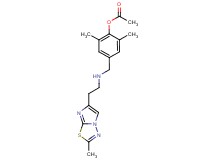 2,6-dimethyl-4-({[2-(2-methylimidazo[2,1-b][1,3,4]thiadiazol-6-yl)ethyl]amino}methyl)phenyl acetate
