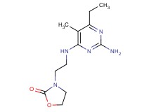 3-{2-[(2-amino-6-ethyl-5-methylpyrimidin-4-yl)amino]ethyl}-1,3-oxazolidin-2-one