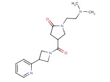 1-[2-(dimethylamino)ethyl]-4-{[3-(2-pyridinyl)-1-azetidinyl]carbonyl}-2-pyrrolidinone