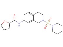 N-[2-(1-piperidinylsulfonyl)-1,2,3,4-tetrahydro-7-isoquinolinyl]tetrahydro-2-furancarboxamide