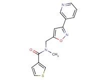 N-methyl-N-{[3-(3-pyridinyl)-5-isoxazolyl]methyl}-3-thiophenecarboxamide