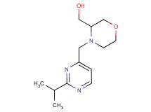 {4-[(2-isopropylpyrimidin-4-yl)methyl]morpholin-3-yl}methanol