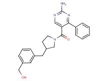 [3-({1-[(2-amino-4-phenylpyrimidin-5-yl)carbonyl]pyrrolidin-3-yl}methyl)phenyl]methanol