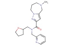 5-methyl-N-(pyridin-2-ylmethyl)-N-(tetrahydrofuran-2-ylmethyl)-5,6,7,8-tetrahydro-4H-pyrazolo[1,5-a][1,4]diazepine-2-carboxamide