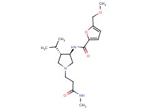 N-{rel-(3R,4S)-4-isopropyl-1-[3-(methylamino)-3-oxopropyl]-3-pyrrolidinyl}-5-(methoxymethyl)-2-furamide hydrochloride