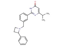 6-isopropyl-2-{3-[(2-phenylazetidin-1-yl)methyl]phenyl}pyrimidin-4(3H)-one