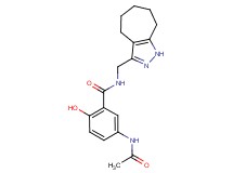 5-(acetylamino)-N-(1,4,5,6,7,8-hexahydrocyclohepta[c]pyrazol-3-ylmethyl)-2-hydroxybenzamide