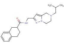 N-[(5-isobutyl-4,5,6,7-tetrahydropyrazolo[1,5-a]pyrazin-2-yl)methyl]-1,2,3,4-tetrahydronaphthalene-2-carboxamide