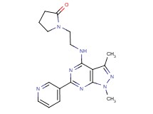 1-(2-{[1,3-dimethyl-6-(3-pyridinyl)-1H-pyrazolo[3,4-d]pyrimidin-4-yl]amino}ethyl)-2-pyrrolidinone