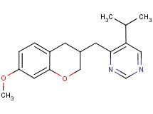 5-isopropyl-4-[(7-methoxy-3,4-dihydro-2H-chromen-3-yl)methyl]pyrimidine