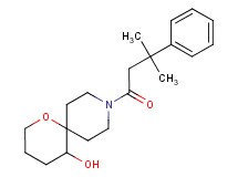 9-(3-methyl-3-phenylbutanoyl)-1-oxa-9-azaspiro[5.5]undecan-5-ol