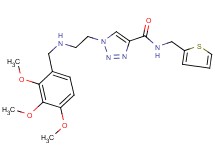 N-(2-thienylmethyl)-1-{2-[(2,3,4-trimethoxybenzyl)amino]ethyl}-1H-1,2,3-triazole-4-carboxamide