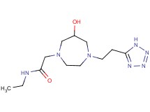 N-ethyl-2-{6-hydroxy-4-[2-(1H-tetrazol-5-yl)ethyl]-1,4-diazepan-1-yl}acetamide
