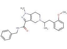 N-benzyl-5-[2-(2-methoxyphenyl)-1-methylethyl]-1-methyl-4,5,6,7-tetrahydro-1H-pyrazolo[4,3-c]pyridine-3-carboxamide