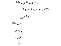 6-ethyl-N-[2-hydroxy-2-(4-hydroxyphenyl)ethyl]-2-methyl-4-quinolinecarboxamide