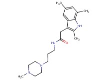 N-[3-(4-methyl-1-piperazinyl)propyl]-2-(2,5,7-trimethyl-1H-indol-3-yl)acetamide