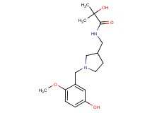 2-hydroxy-N-{[1-(5-hydroxy-2-methoxybenzyl)pyrrolidin-3-yl]methyl}-2-methylpropanamide