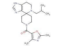 1'-[(2,4-dimethyl-1,3-oxazol-5-yl)carbonyl]-5-isobutyl-1,5,6,7-tetrahydrospiro[imidazo[4,5-c]pyridine-4,4'-piperidine]
