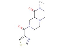 2-methyl-8-(1,3-thiazol-4-ylcarbonyl)hexahydro-2H-pyrazino[1,2-a]pyrazin-1(6H)-one