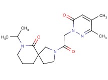 2-[(3,4-dimethyl-6-oxopyridazin-1(6H)-yl)acetyl]-7-isopropyl-2,7-diazaspiro[4.5]decan-6-one