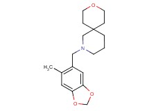 2-[(6-methyl-1,3-benzodioxol-5-yl)methyl]-9-oxa-2-azaspiro[5.5]undecane