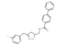 N-{[3-(3-fluorobenzyl)-4,5-dihydro-5-isoxazolyl]methyl}-4-biphenylcarboxamide