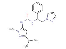 N-(3-isopropyl-1-methyl-1H-pyrazol-5-yl)-N'-[1-phenyl-2-(1H-pyrazol-1-yl)ethyl]urea